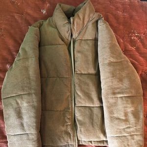 corduroy puffer jacket